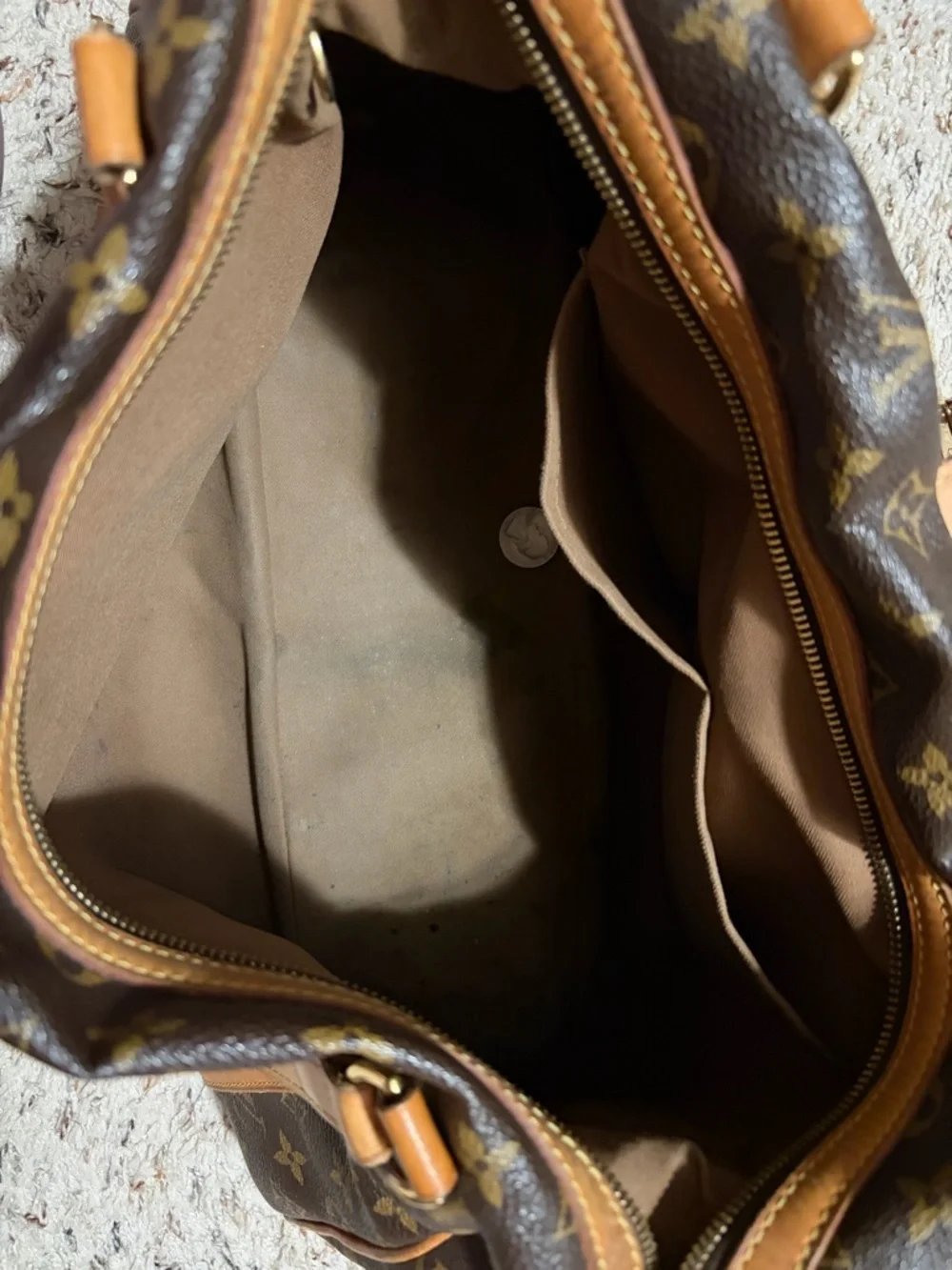 Authentic Louis Vuitton Classic Brown Monogram Stresa Women's Shoulder Bag AS IS - Picture 13 of 15